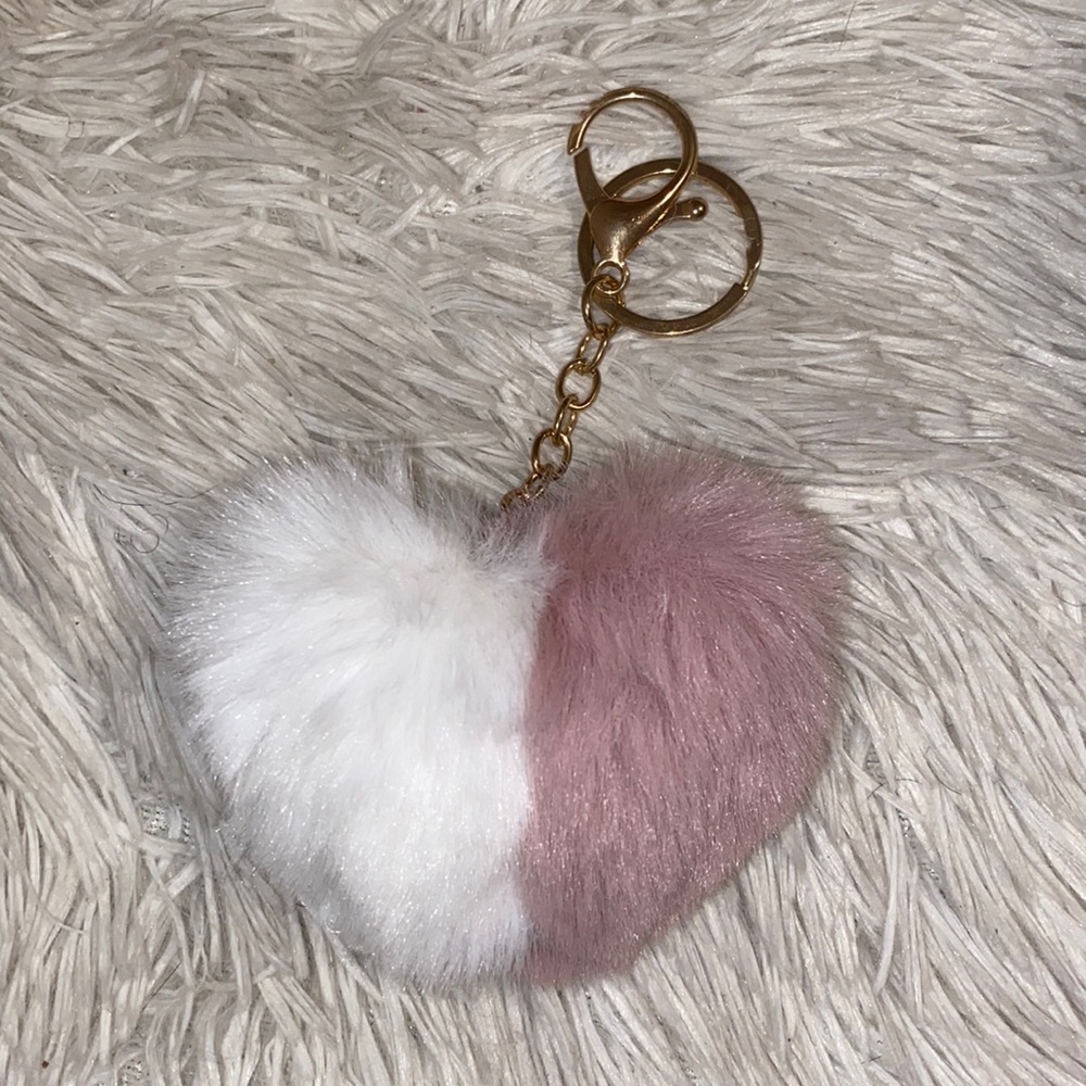 💜Giant Heart Puff Keychain💜